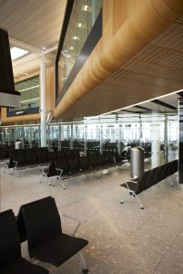 Heathrow Airport Terminal 2 seating area | Commercial Architectural Photography | Commercial Photographer