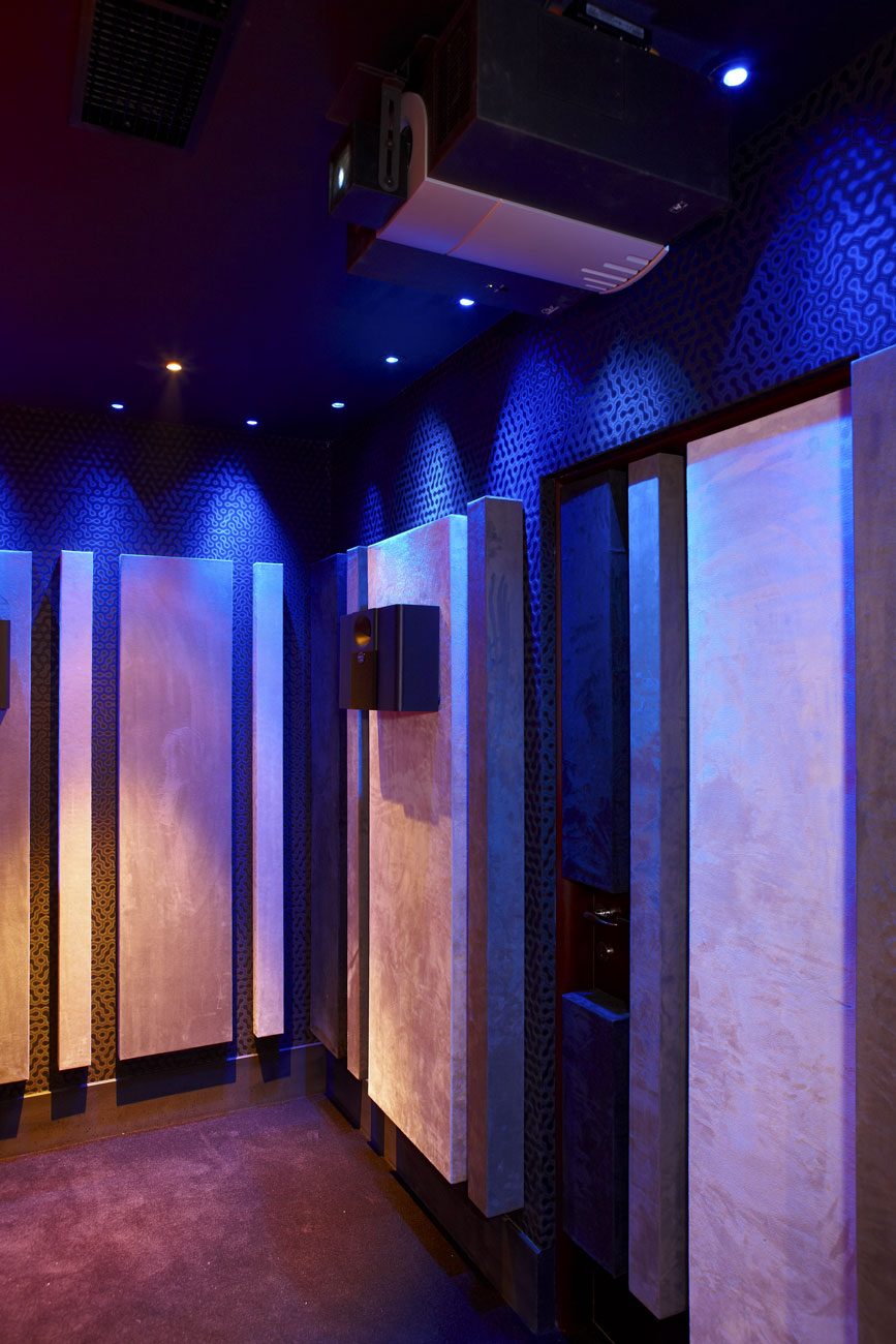 Private Residence Cinema Room Acoustic Control Panels, Northwood, London | London Residential Photographers