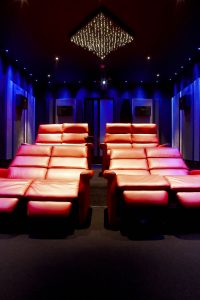 Private Residence Cinema Room with adjustable lighting system, Northwood, London | London Residential Photographers