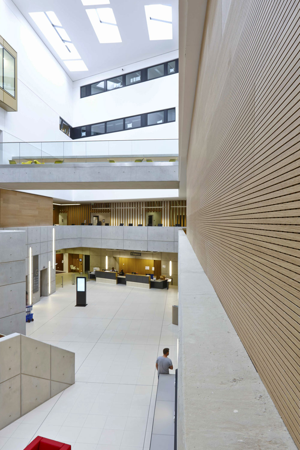 University Square Stratford Atrium | Interior Architecture Photography | Commercial Buildings Photographer