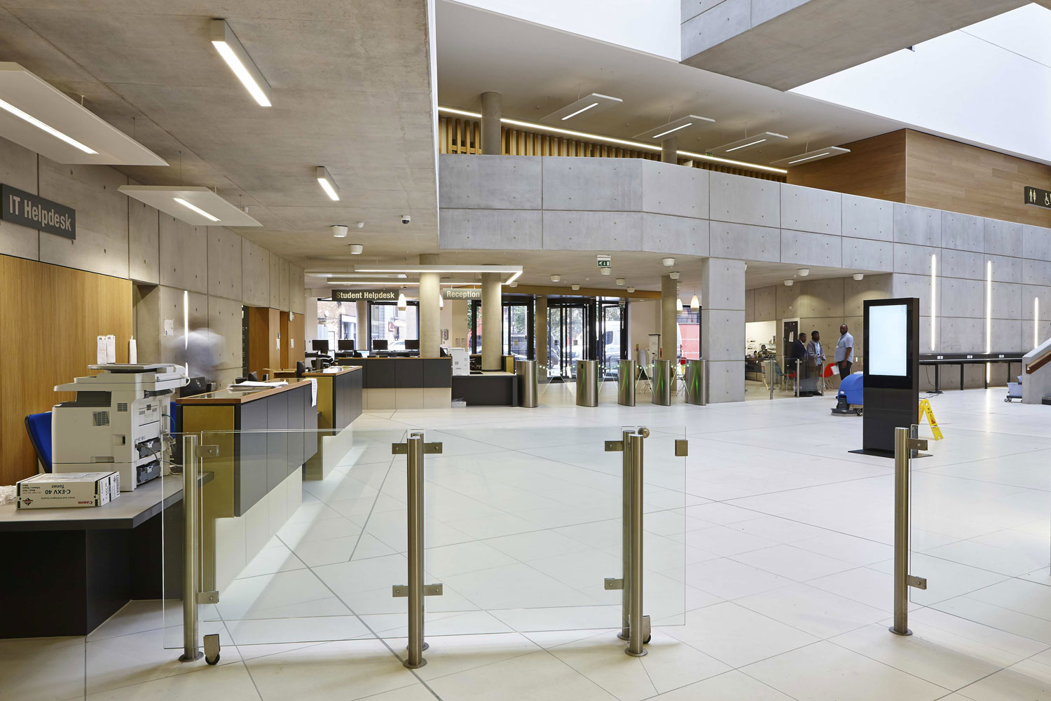 University Square Stratford Atrium | Interior Architecture Photography | Commercial Buildings Photographer