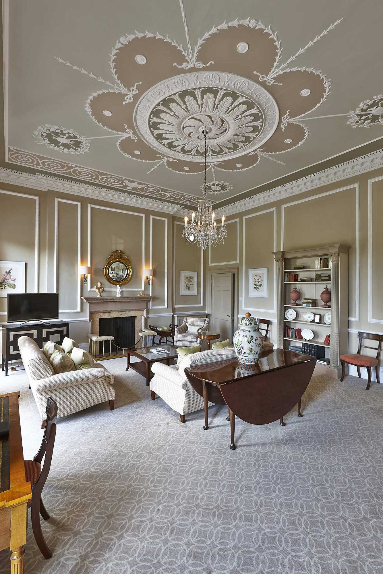 Interior photograph of Sir Percy Blakeney Suite at Royal Crescent Hotel, Bath | London Hotel Photographer