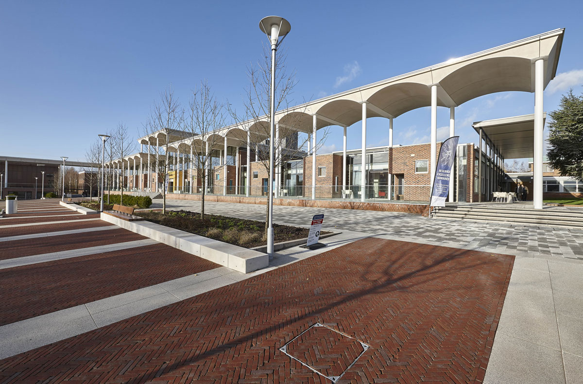 Nottingham Trent University Pavilion Arched Walkway | Architectural Photographer London