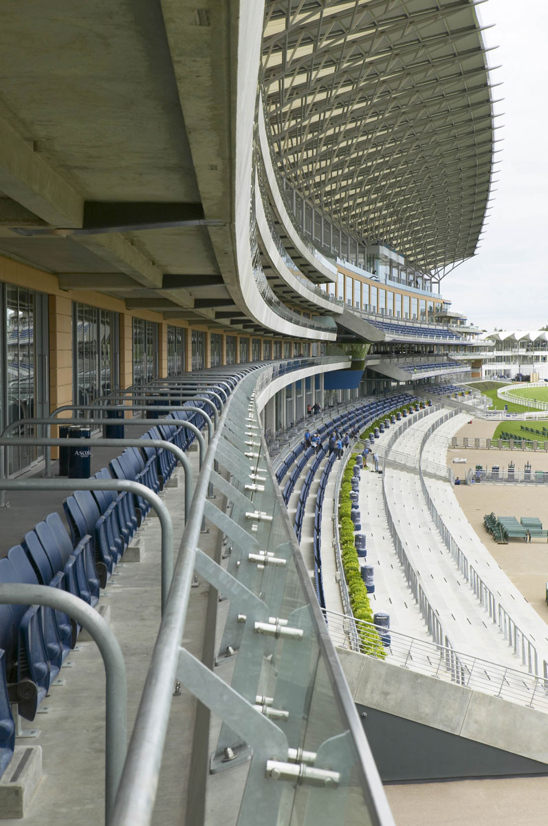 Royal Ascot Grandstand Portico | Commercial Photographer Berkshire
