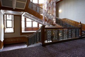 Grand Central Hotel staircase with feature lighting, Glasgow | Hotel Photography UK | Commercial Hotel Photographer