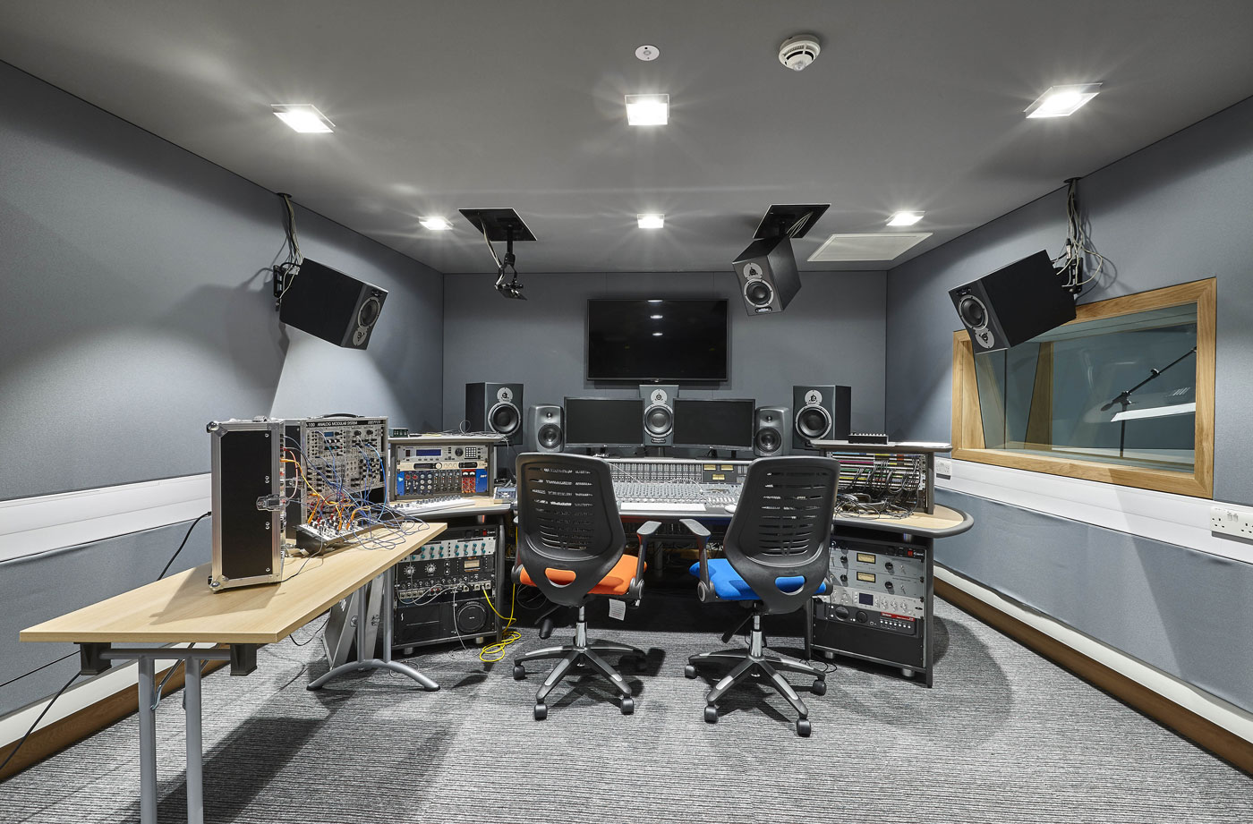 Elephant Studios recording booths , LSBU | Interior Photographers London | Commercial Building Photographer London