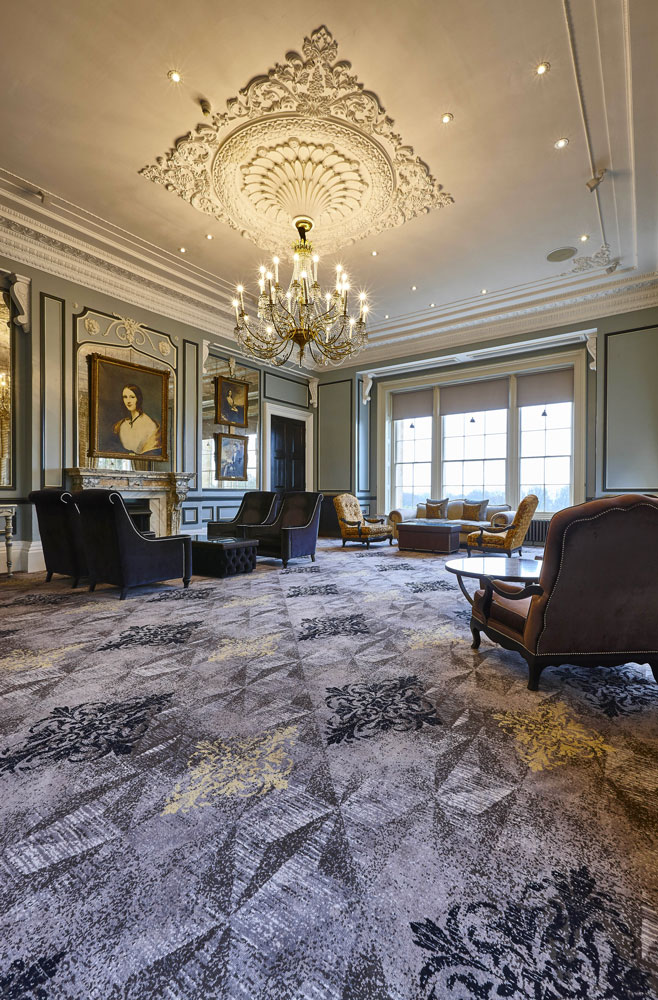 Hotel Photography of the Repton Lounge at Oulton Hall Hotel, Leeds | Hotel Photographer UK